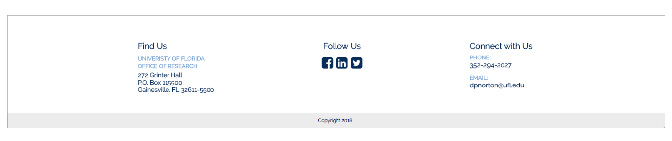 Florida Energy Website footer