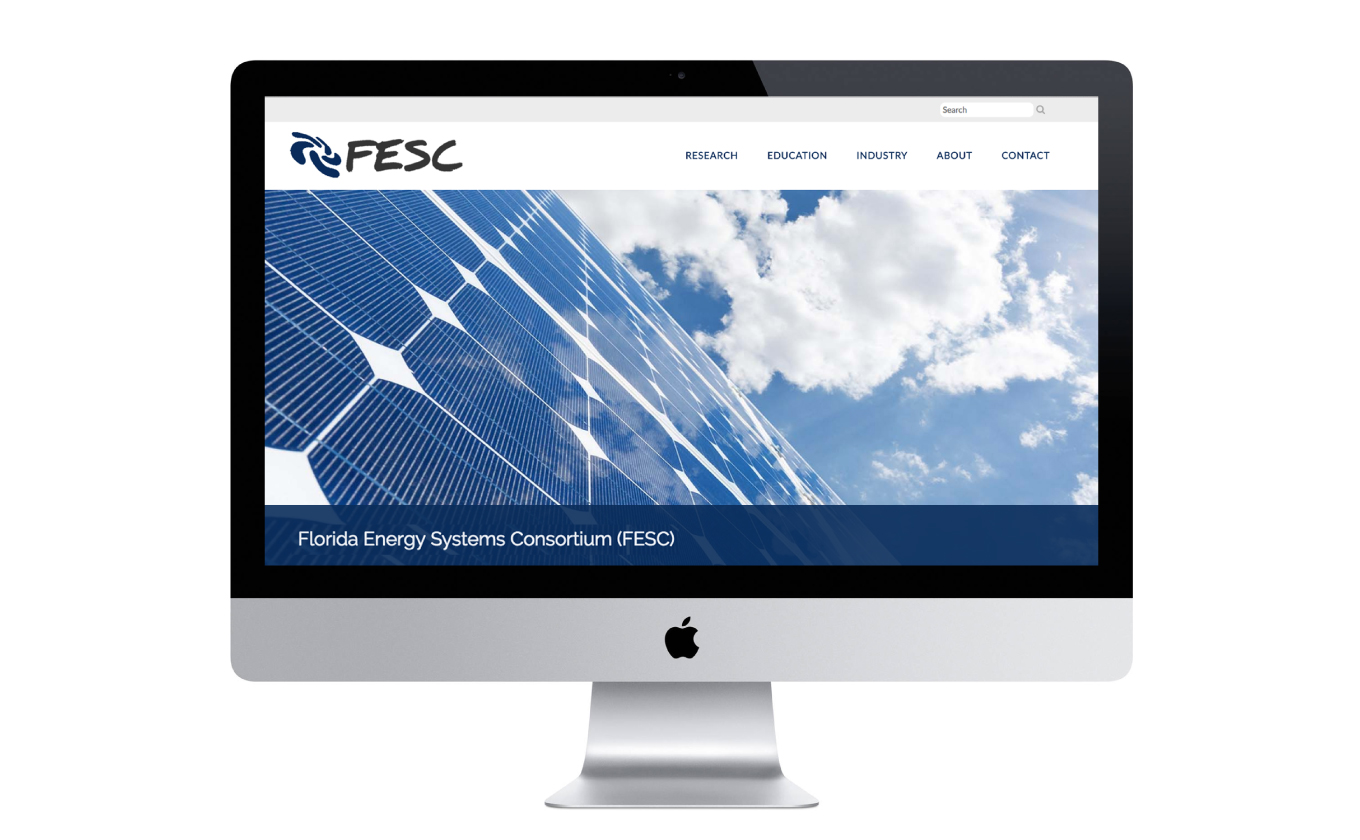 Florida Energy Website on Apple Monitor