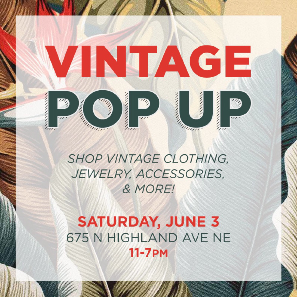 vintage pop up sale graphic